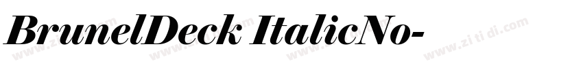 BrunelDeck ItalicNo字体转换